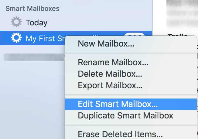 set up rules for mailboxes on a mac